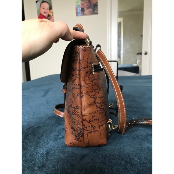 Patricia Nash Vatoni map leather mini Backpack main image 5